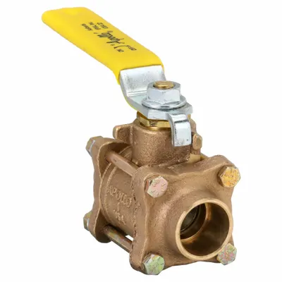 APOLLO Manual Two-Way Ball Valve: 1 in, Bronze, Straight, Sweat x Sweat - Bronze Ball Valves