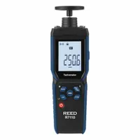 REED INSTRUMENTS Combination Contact: +/-(0.02% rdg. + 1 dgt.) RPM Accuracy, 0.01 rpm, 0.1 rpm/1rpm (MPN R7110)