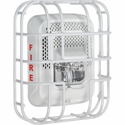 SAFETY TECHNOLOGY INTERNATIONAL STI-9766 L Series Wire Cage Alarm Guard - Guards for Alarms & Wall Fixtures