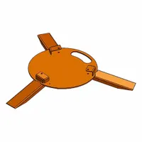 Steel Base,3 Legged Model: Black, 4 in Overall Ht, 31 in Overall Lg, Steel (MPN 70-7010)