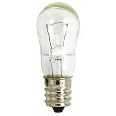 This genuine Electrolux light bulb is designed for use in refrigerators and freezers to illuminate the interior compartment. It provides clear visibility of stored items. For voltage and wattage specifications, refer to the appliance manual.