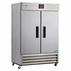 This upright laboratory freezer provides 49 cubic feet of storage capacity with a temperature range of -25°C to -15°C. It features an auto defrost method to minimize ice buildup. Suitable for general-purpose cold storage of biological samples, reagents, and pharmaceuticals in research and clinical settings.