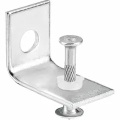 Pack of 100 pins for use with powder-actuated tools. Overall length of 1-1/4 inches, head diameter of 8 mm, and shank diameter of 5/32 inch. Designed for fastening materials to concrete, steel, or masonry in construction and industrial applications.
