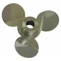 Propeller: 4 in Blade Dia, Right Hand, 3 Blades, Stainless Steel, Machine Pitch