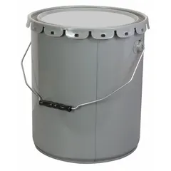 Concrete mixing bucket with 5-gallon drum capacity. Designed for use with a mixer, compatible with manufacturer number H-1691. Suitable for small-scale concrete mixing in construction and laboratory settings.
