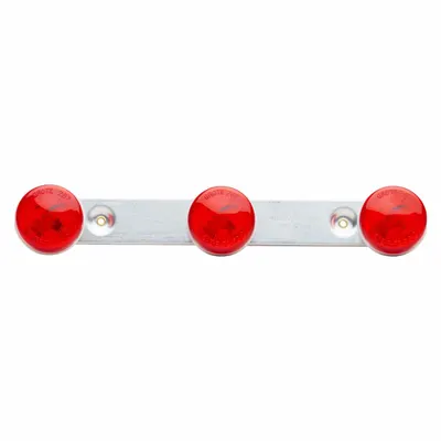 GROTE Bar Lamp: Marker Light, Incandescent, Rectangular, Red, Screw, Blunt Cut Wires - Marker Lights