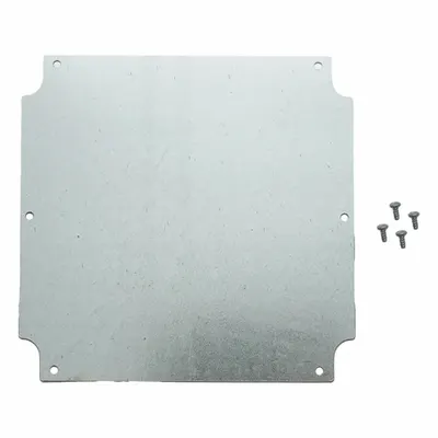 HAMMOND Inner Panel: Back Panel Panel, 5.87 in Overall Ht, 5.83 in Overall Wd, Steel - Interior Mounting Panels