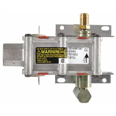 Oven safety valve for Electrolux gas ovens. Controls gas flow to the burner and shuts off supply if flame is lost. Used in commercial and residential kitchen ovens.