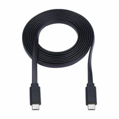 EATON TRIPP LITE Usb Cable: Type C End 1, Type C End 2, Black, 6 ft Lg - Flat USB Cables