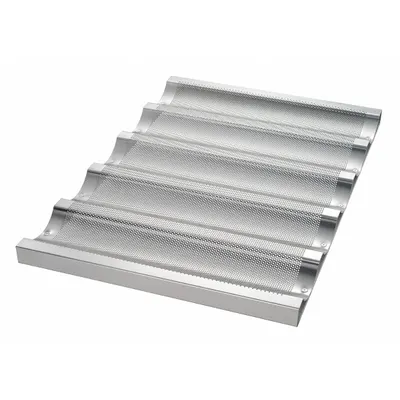 CHICAGO METALLIC 5-Slot Baguette/French Bread Pan - Bread & Loaf Pans