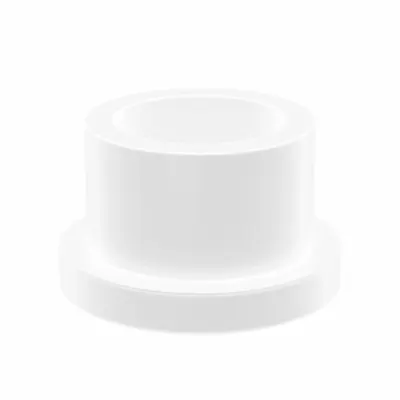 OILITE Flanged Sleeve Bearing: PTFE, 3/4 in Bore, 1 in OD, 3/4 in Overall Lg, White - Chemical- & Heat-Resistant Plastic Flanged Sleeve Bearings