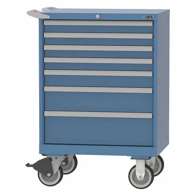 LISTA ST07-0701A-MBKABB Mobile Modular Drawer Cabinet - Lista Mobile Modular Drawer Cabinets