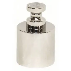 Stainless steel cylinder calibration weights with a 500 g nominal mass. Class 2 accuracy suitable for routine verification and calibration of industrial scales and balances in laboratory, manufacturing, and quality control settings. Includes two weights and a handling glove.