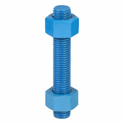 USA FASTENER Fully Threaded Stud: 7/8"-9 Thread Size, Steel, Grade B7, PTFE Coated - PTFE-Coated Fully-Threaded Rods & Studs