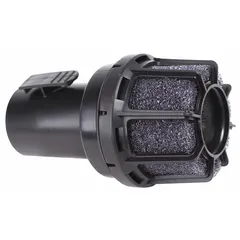 This diffuser is a vacuum replacement accessory designed for shop vacuum types. It modifies airflow to disperse air more gently, reducing dust disturbance during light cleaning or drying applications.