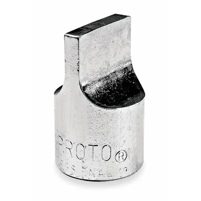 PROTO Socket Bit: 3/8 in Drive Size, Slotted Tip, 11/16 in Tip Size, 1 1/8 in Overall Lg - Slotted Drag Link Bit Sockets