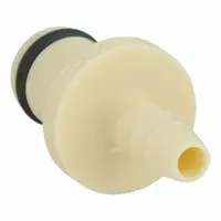 Quick Connection Coupling: Straight, 1/4 in ID Size, Barbed x Barbed, Polypropylene, Almond (MPN PMC220412)