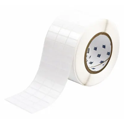 BRADY Pre-Cut Label Stock Roll: 1/2 in x 1 in, 3 11/32 in x 1/2 in, Polyester - Brady Precut Label Rolls