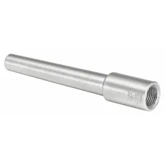 This thermowell is designed for socket-weld and limited-space installations to protect temperature sensors in industrial processes such as pipelines and pressure vessels. It has an 18-inch stem length and 16 1/2-inch insertion length, with a maximum operating pressure of 7,000 psi at 100°F and a maximum operating temperature of 700°F at 3700 psi.