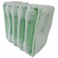 Cube Air Filter: 20 in x 20 in x 15 in, 2 Pockets, Synthetic, Blue/White, MERV 8