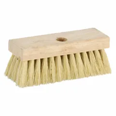 This roofing brush features a 7-inch wood head for applying coatings, cleaning debris, and smoothing materials on asphalt, tile, or metal roofs. The 7-inch overall length provides control for manual use. Suitable for professional and DIY roofing tasks.