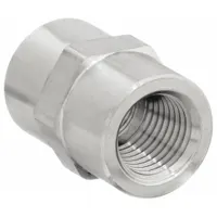 Hydraulic Hose Adapter: 1/8 in x 1/8 in Fitting Size, Female x Female, NPTF x NPTF, Rigid, Straight (MPN 1/8 GG-SS)