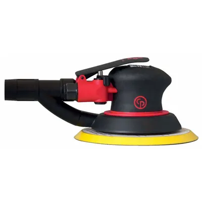 CHICAGO PNEUMATIC Air Orbital Sander: 6 in Disc, Pressure Sensitive Adhesive, 3/16 in Orbit - Self-Vacuum Random Orbital Sanders