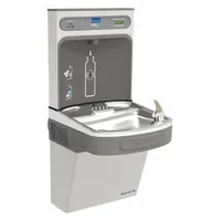 ELKAY Drinking Fountain with Bottle Filler: On-Wall, 8 gph @ 50°F, Stainless Steel, Gray (MPN LZSG8WSSK)