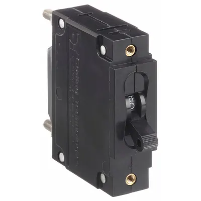 CARLING TECHNOLOGIES Panel Mount Circuit Breaker: 50 A Amps, 250V AC, 80V DC, Threaded Insert - Toggle Style, Front Panel-Mount Miniature Circuit Breakers