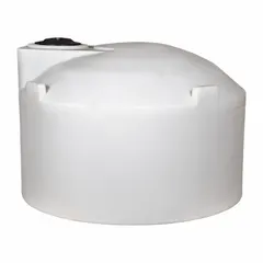 This single-wall vertical tank is constructed of polyethylene with a domed horizontal shape and open top. It has a 550-gallon capacity, 3/16-inch wall thickness, and 45-inch diameter. Suitable for non-pressurized bulk liquid containment in industrial, manufacturing, and agricultural settings.