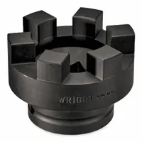 WRIGHT TOOL Castellated Spanner Socket: 2 1/2 in Drive Size, 5 in Socket Size, Castellated, Std (MPN 858C40)