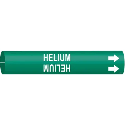 BRADY Helium Snap-On Pipe Marker - Helium Snap-On Pipe Markers
