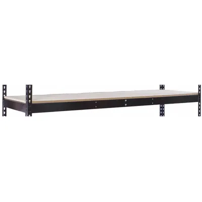 HALLOWELL Shelf: 48 in x 48 in, 920 lb Load Capacity, Particleboard, Black - Particleboard Decking Shelf Kits for Boltless Shelving