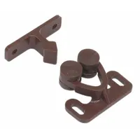 Plastic grab catch with pull opening action. Measures 1/2 in height and 1 1/4 in width. Used to secure cabinet doors, panels, and enclosures in industrial and commercial applications