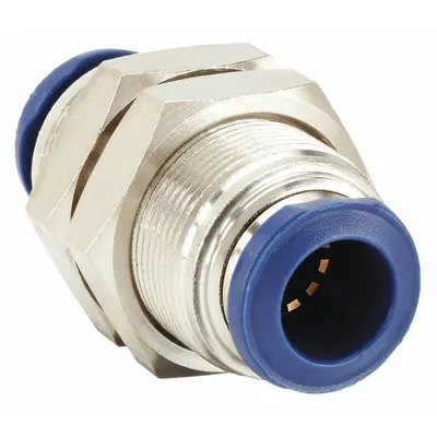 AIGNEP USA Nickel-Plated Brass Tube Fitting, 1/2 in OD x 1/2 in OD, 10 PK - Nickel-Plated Brass Tube Fittings