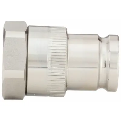 PARKER Hydraulic Quick Connect Hose Coupling: 1/4 in Coupling Size, 316 Stainless Steel - 71 Series Hydraulic Quick-Connect Coupling Plugs