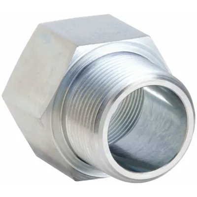PARKER Metal Pipe Straight: Straight, Steel, 3/4 in - Hydraulic Threaded Extreme-Pressure Pipe Fittings
