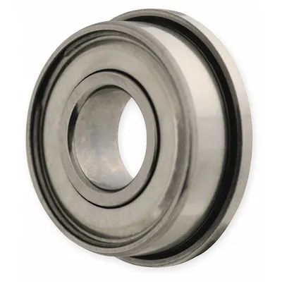 Dayton Flanged Radial Ball Bearing: R4, 1/4 in Bore, 0.69 in Flange Dia, Dbl Shield - General Purpose Flanged Ball Bearings