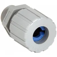 Liquid Tight Cord Connector: Nylon, 1/2 in MNPT, 0.38 in to 0.50 in, Gray, 2 1/16 in Overall Lg (MPN SHC1023CR)