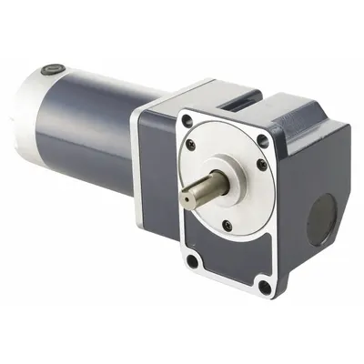 Dayton Gearmotor: Right Angle, 24V DC, TENV, 90.3 RPM, 56.2 in-lb Max Torque, 36:1 - Right Angle DC Gearmotors