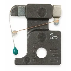 Fast-acting cricket fuse rated 5 A, 125 V AC, 60 V DC, 13/16 in size. Suitable for overcurrent protection in telecommunications and other electronic equipment where rapid response is required.
