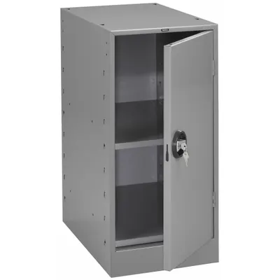 TENNSCO Cabinet Pedestal: Cabinet, Steel, 15 in Overall Wd, 24 in Overall Dp, Gray - Tennsco Workbench Pedestals