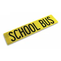 Reflective Tape: School Buses, Yellow, 10 in Wd, 3 2/3 ft Lg, Acrylic (MPN SBPDG-40)