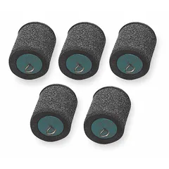 Foam piston for pulling cables through 1/2-inch EMT, IMC, and rigid conduit. Each piston measures 2 inches in length and 2 inches in height. Sold in packs of five.