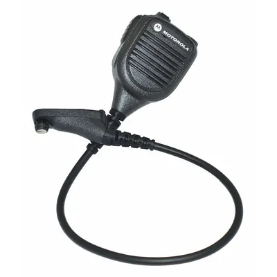 MOTOROLA Speaker Microphone: Fits Motorola, For XPR 6000 Series, 3.5 mm Jack, 18 in Cord - Motorola-Compatible Microphones & Speakers