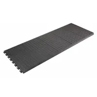 Interlocking Antifatigue Mat Tile: Interlocking Antifatigue Mat Center Tile, 2 ft x 5 ft, Black (MPN 502)