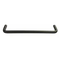 MONROE PMP Pull Handle: Threaded Holes, Aluminum, Silver, #4-40 Screw Size, 0.16 in, 1 in Projection (MPN PH-0112)