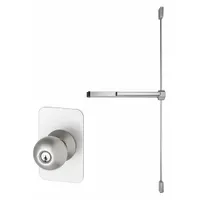 VON DUPRIN Surface Vertical Rod: 3 ft Max Door Wd, Aluminum (MPN 2227K-3-SP28)