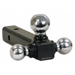Steel ball mount with a 1-7/8 in diameter ball and a tubular shank. Powder coated finish provides corrosion resistance. Weight is 12 lb. Used for towing trailers, boats, or campers by connecting a hitch ball to a vehicle's receiver.