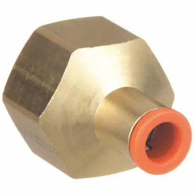 SMC KQ2F11-37A Push-to-Connect x FNPT Brass Adapter Fitting - Polybutylene & Brass Tube Fittings